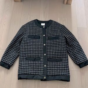 Sandro padded tweed coat